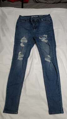 Blue Spice High Waist Skinny Distressed Jeans Size 9